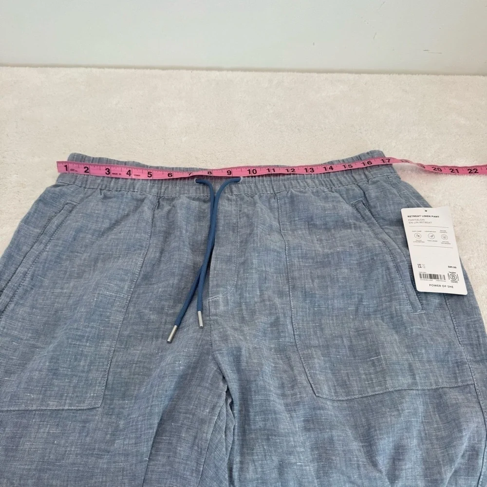 NWT Athleta Retreat Linen Pant size 12
